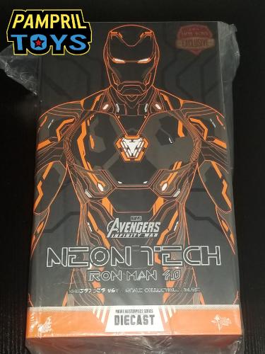 Hot Toys 1/6 Marvel Avengers MMS597 Neon Tech  4.0 Iron Man Mark 50 pampril toys