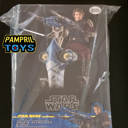 Hot Toys 1/6 Star Wars TMS020 Anakin Skywalker and Stap Edition Special The Clone Wars pampril toys